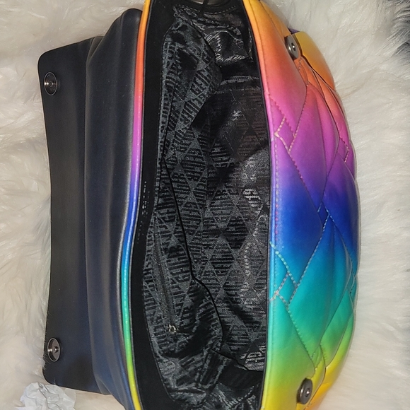 💕Kurt Geiger Large Kensington Ombre Rainbow❤🧡💛💚💙💜Leather Bag💕 - Picture 11 of 15